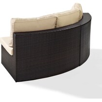 huntington brown outdoor sectional   