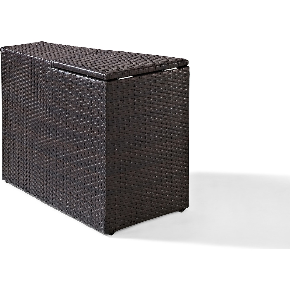 huntington dark brown outdoor storage   