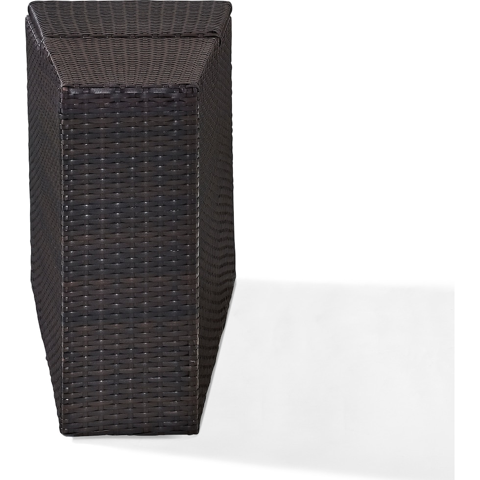 huntington dark brown outdoor storage   