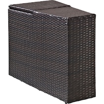 huntington dark brown outdoor storage   