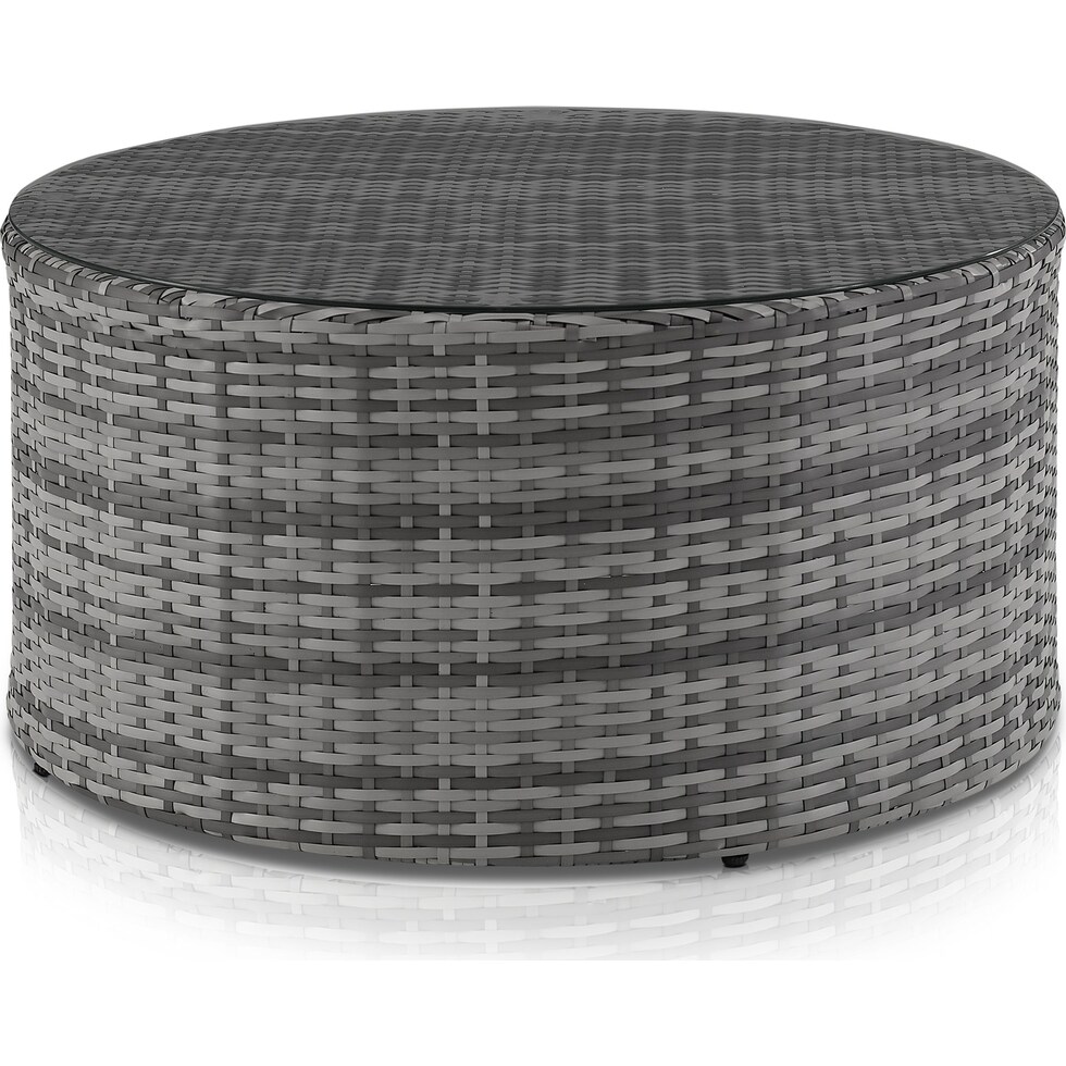 huntington gray outdoor coffee table   