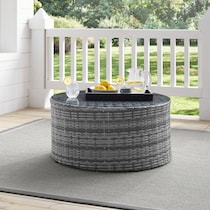 huntington gray outdoor coffee table   