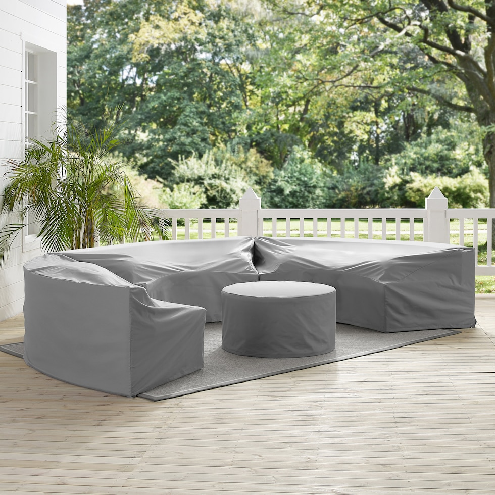 huntington gray outdoor furniture cover   