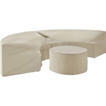 huntington neutral outdoor furniture cover set   