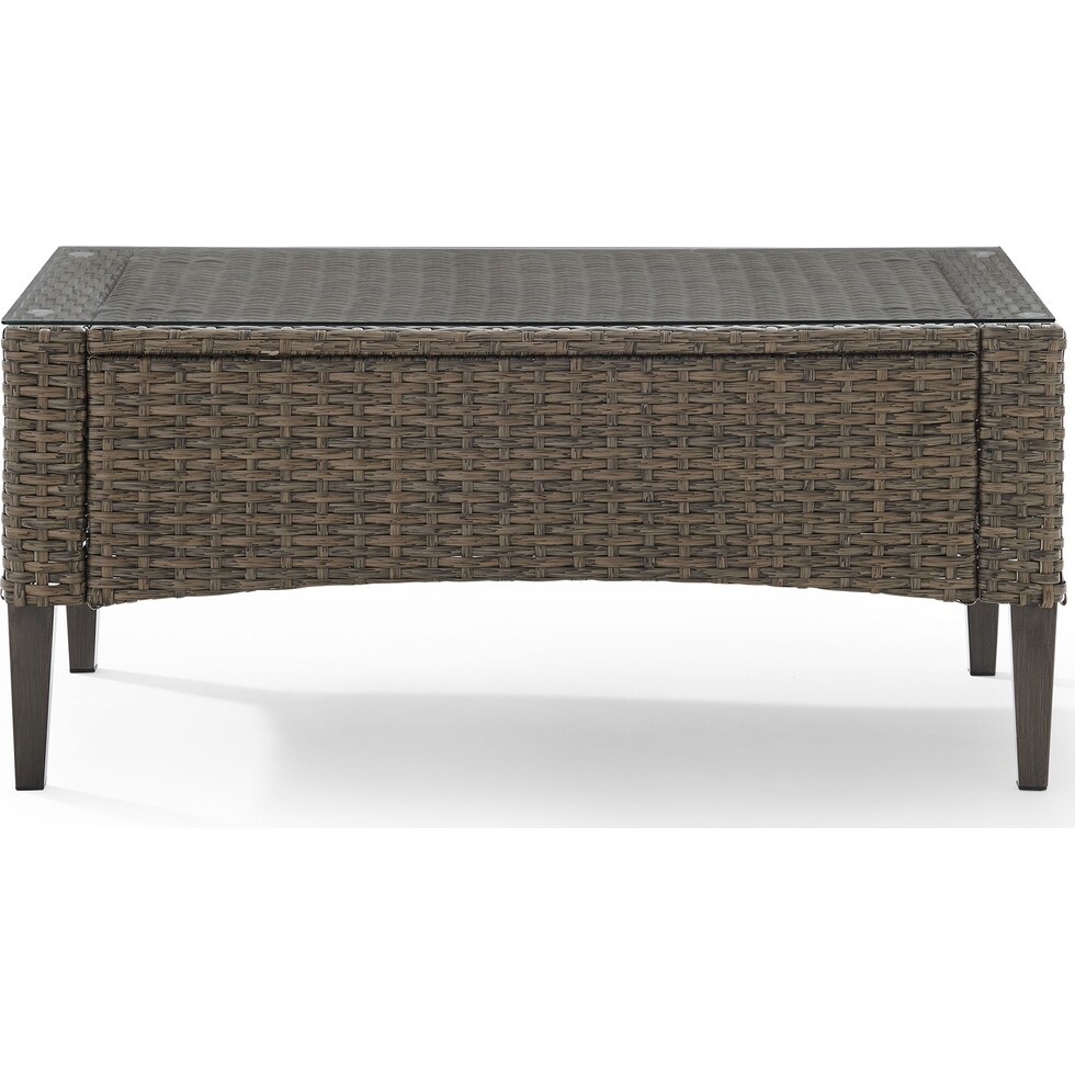 huron light brown outdoor loveseat set   