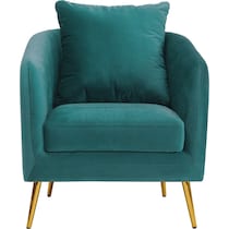 hutton blue accent chair   