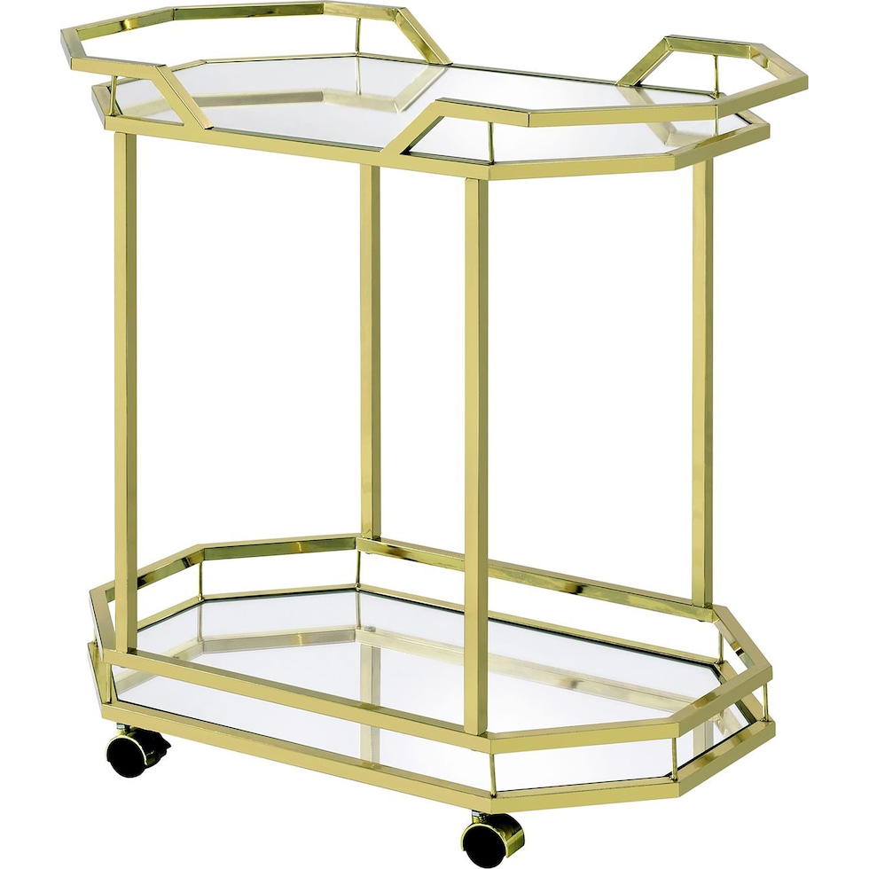 huxley gold bar cart   