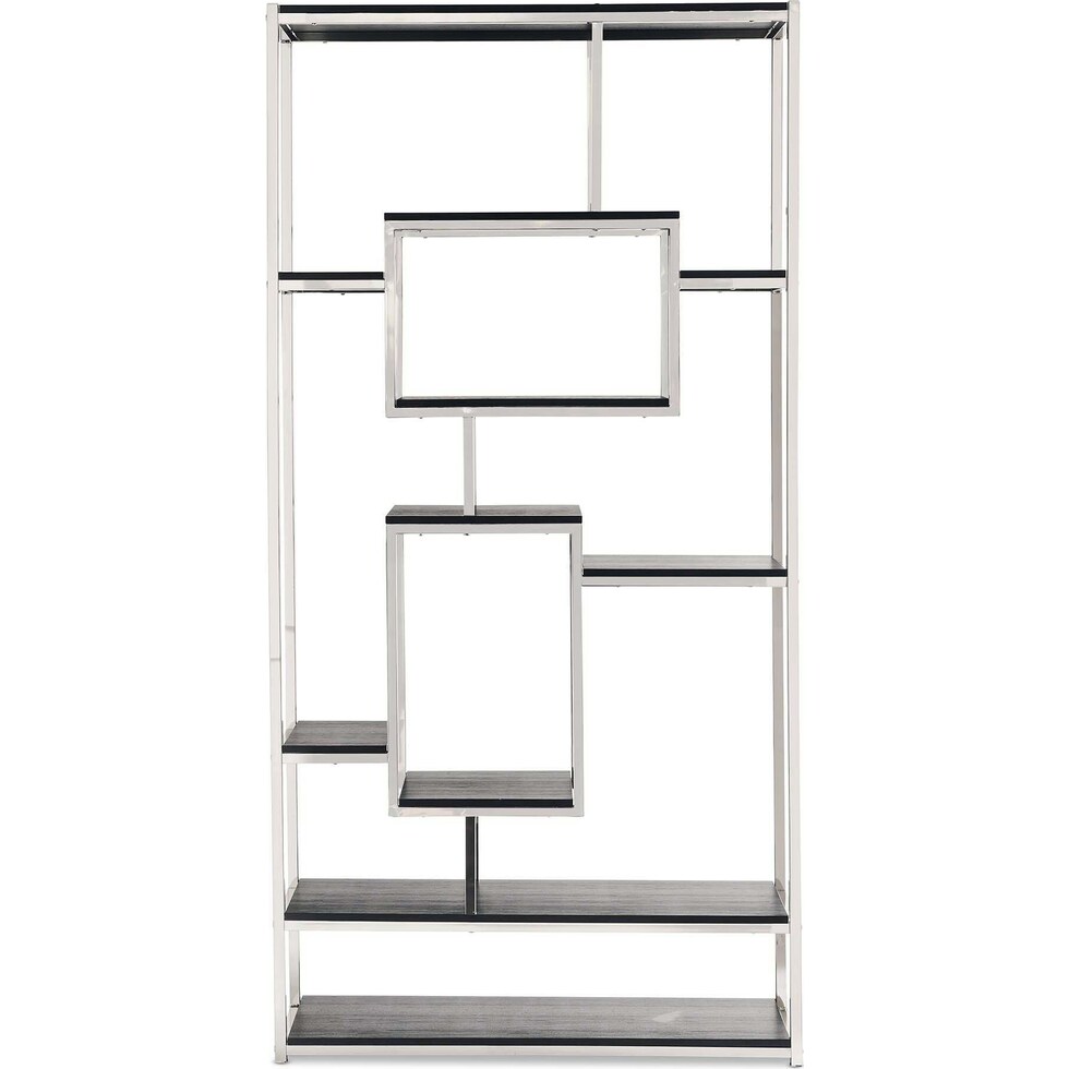 ignatius silver bookcase   