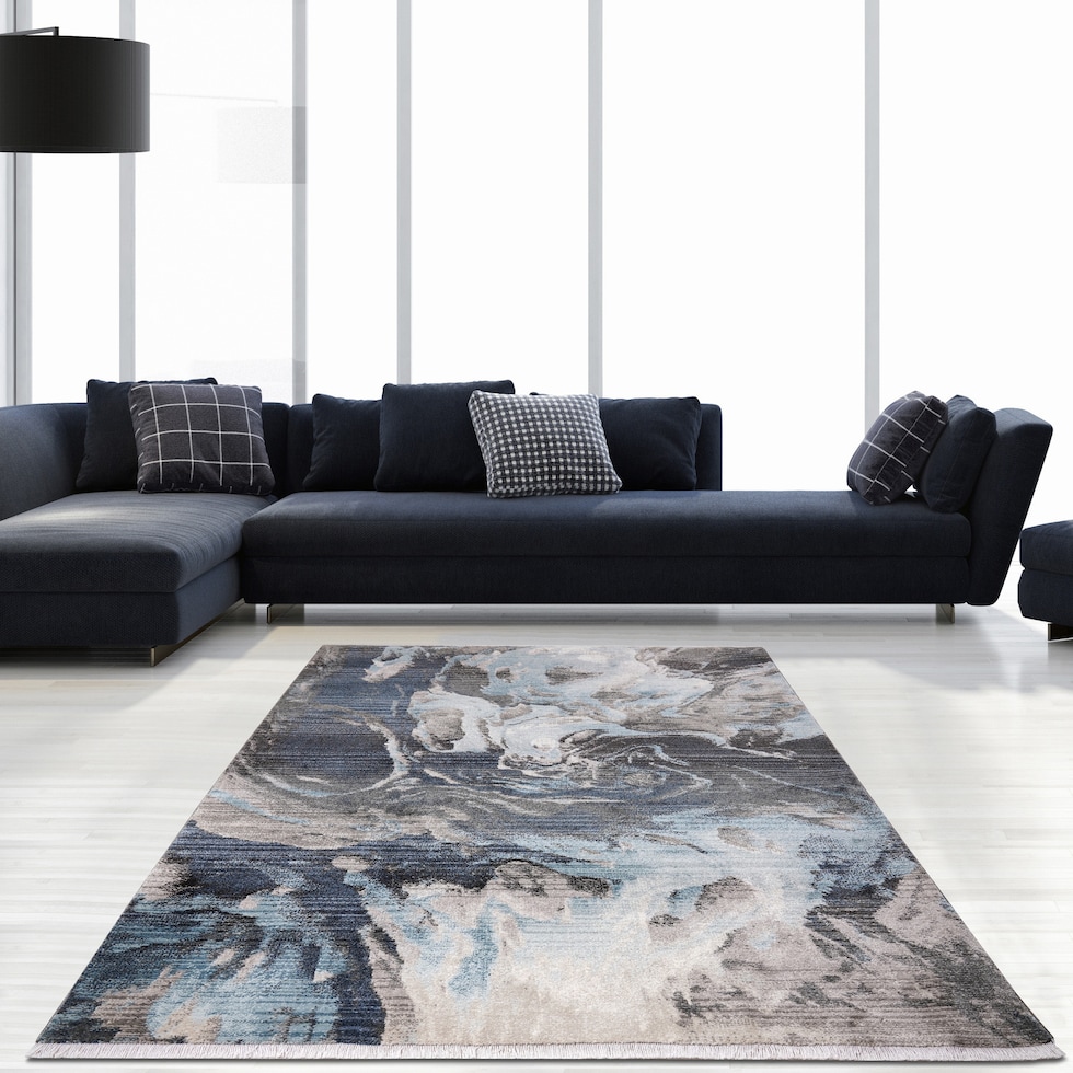 ikenna gray area rug  x    