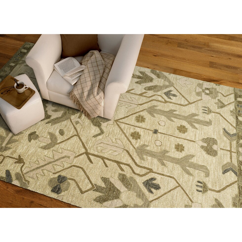 iliad olive area rug  x    