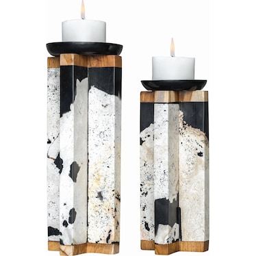 Illini Candleholder Set