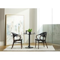 ilyse black dining table   