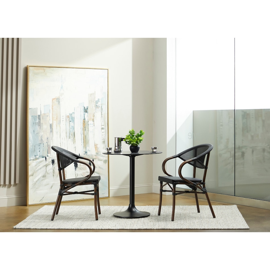 ilyse black dining table   