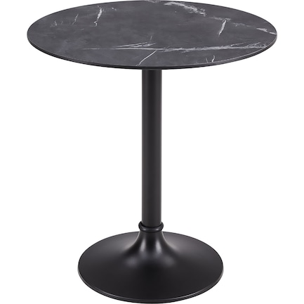 Ilyse 30" Indoor/Outdoor Bistro Table - Black