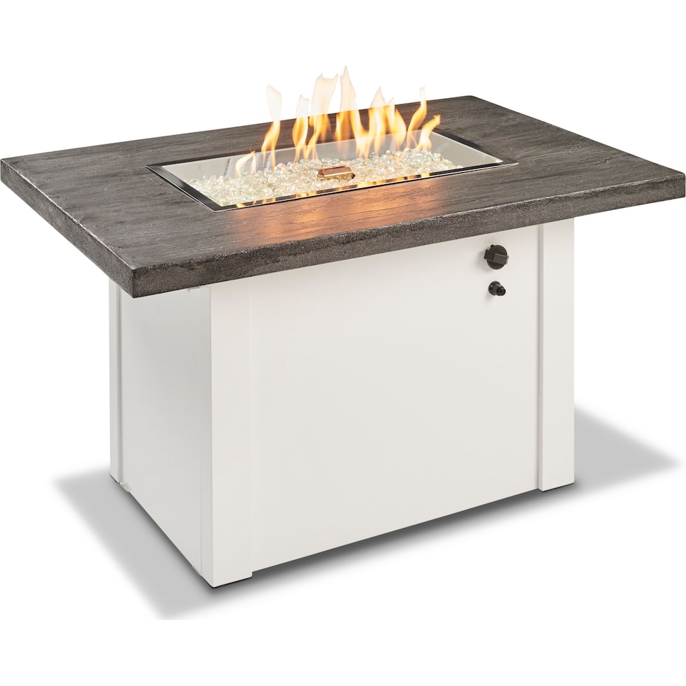 indio white fire pit   