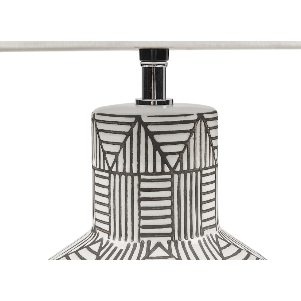 indio white table lamp   