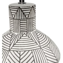 indio white table lamp   