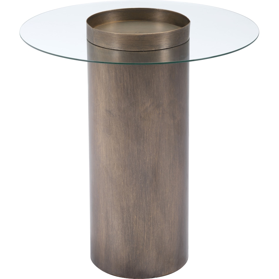 industry gold end table   
