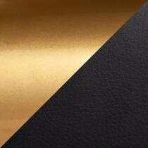 inessa black gold accent chair   