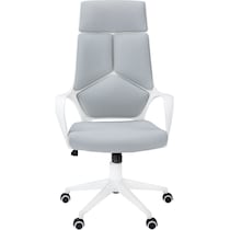 inez white gray desk chair   