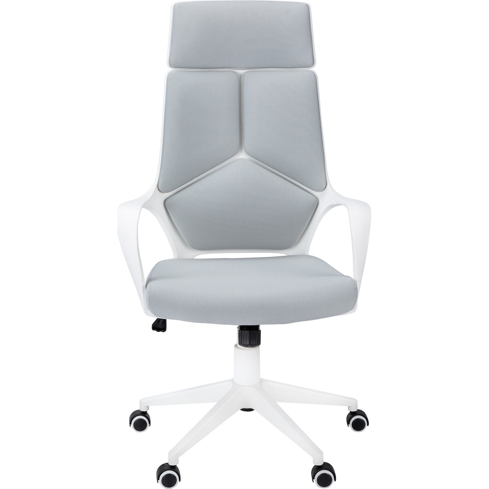 inez white gray desk chair   