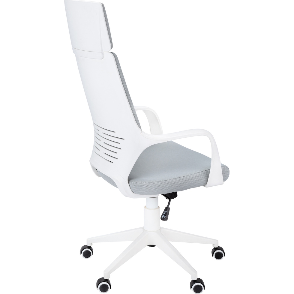 inez white gray desk chair   