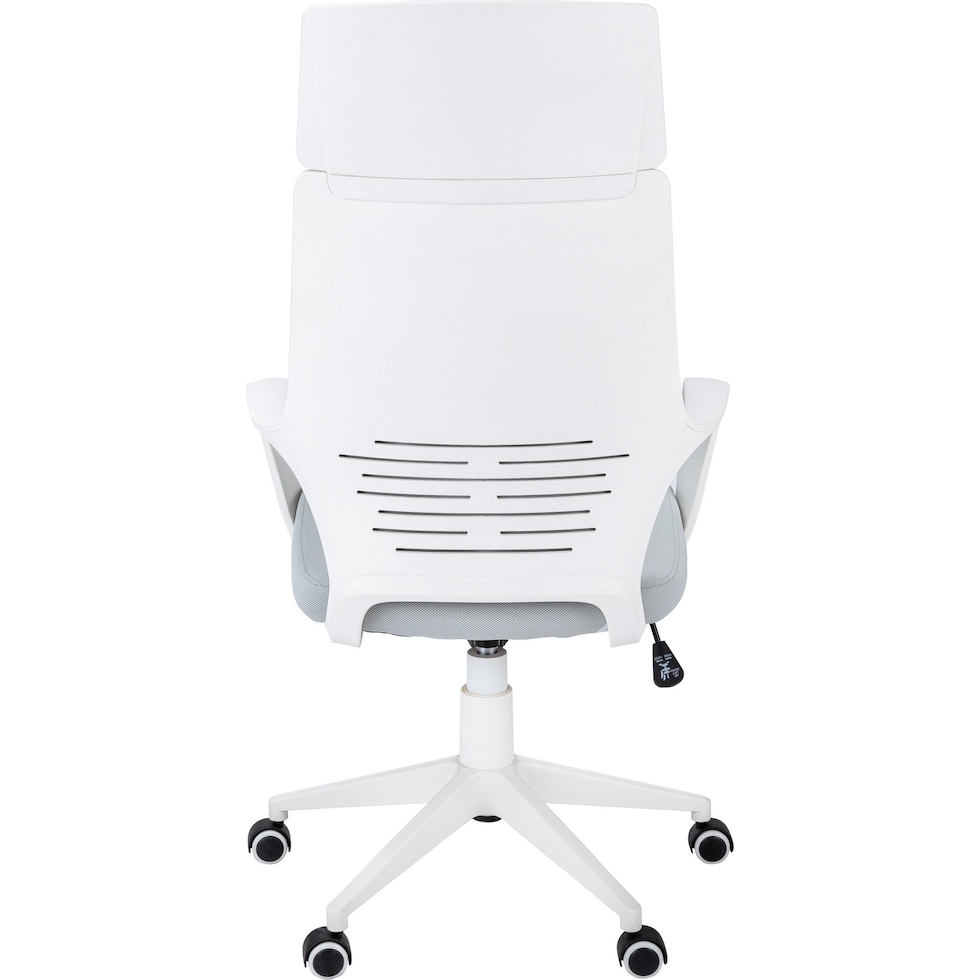 inez white gray desk chair   