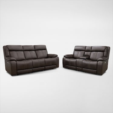 Infinity Triple-Power Reclining Sofa and Loveseat with Immersive Sound
