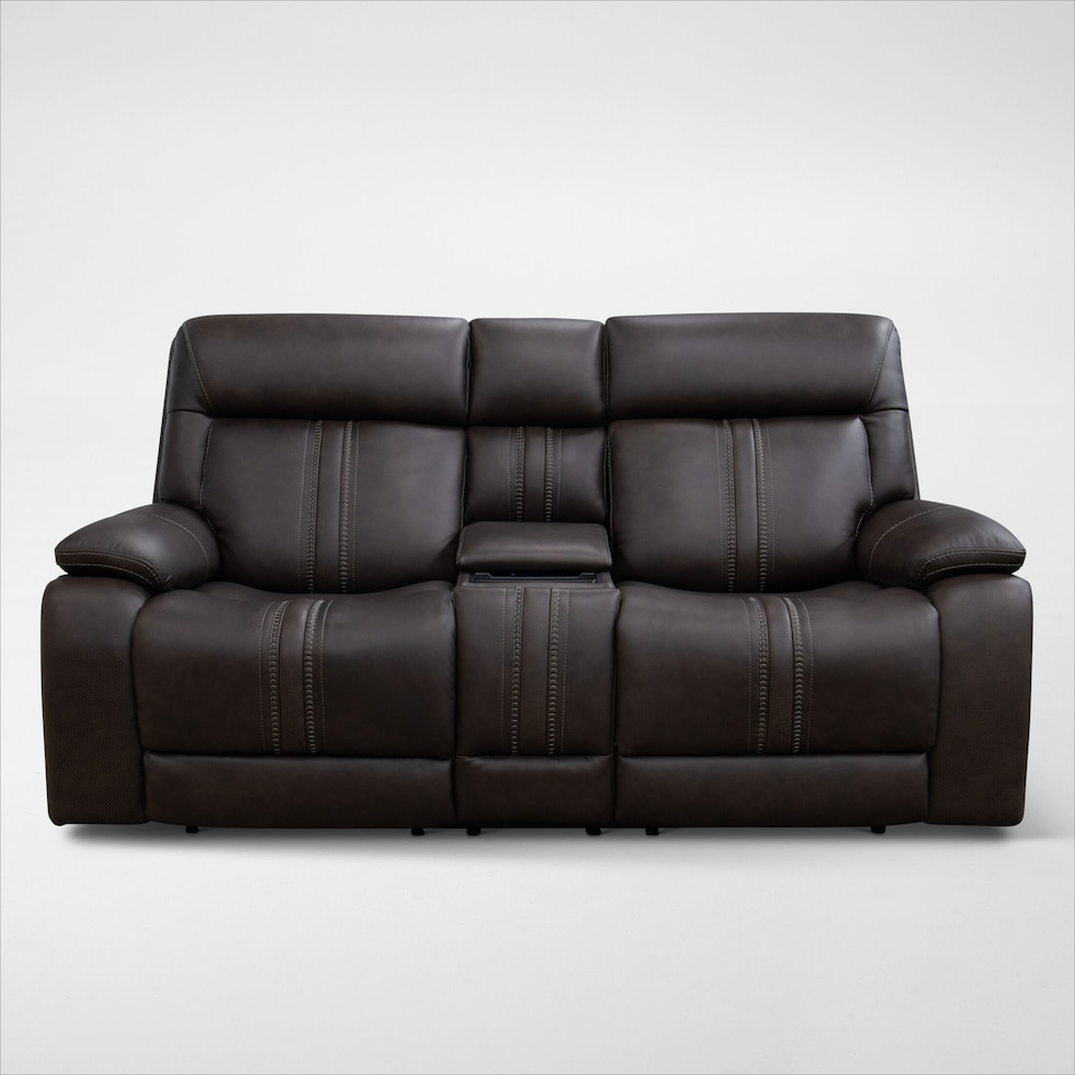 infinity dark brown loveseat   