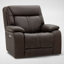 infinity dark brown recliner   