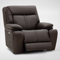 infinity dark brown recliner   