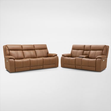 Infinity Triple-Power Reclining Sofa and Loveseat with Immersive Sound