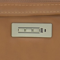 infinity light brown loveseat   