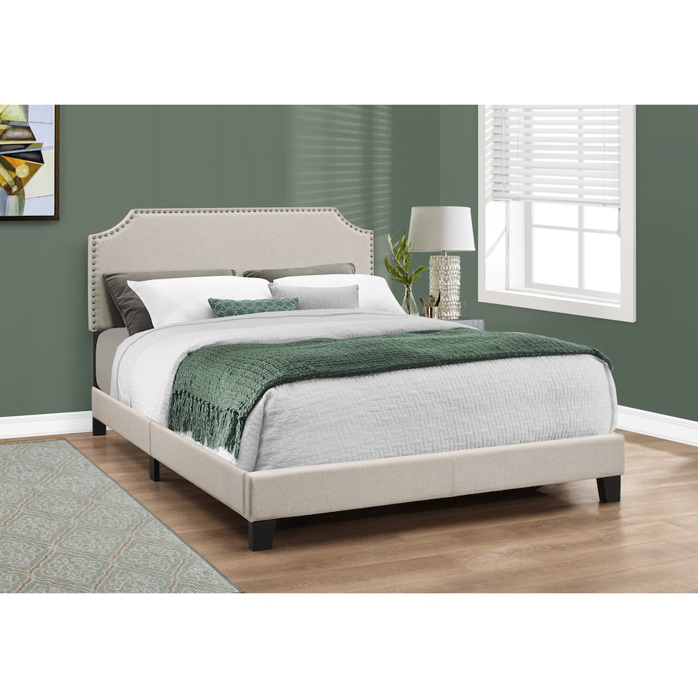 ingram neutral queen bed   