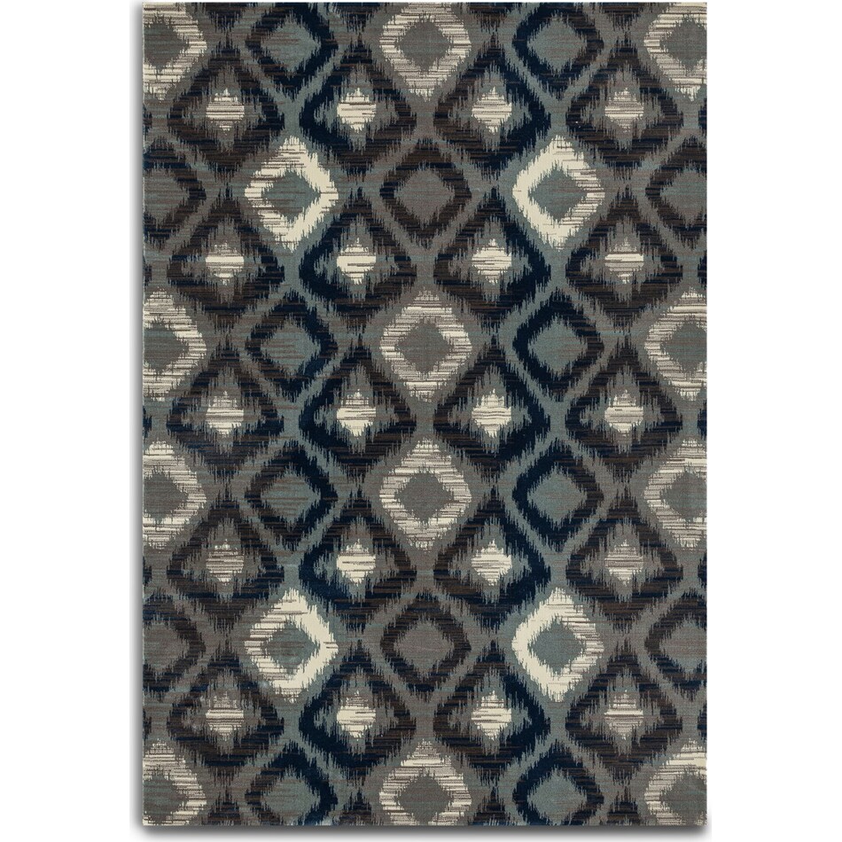 inky gray area rug ' x '   