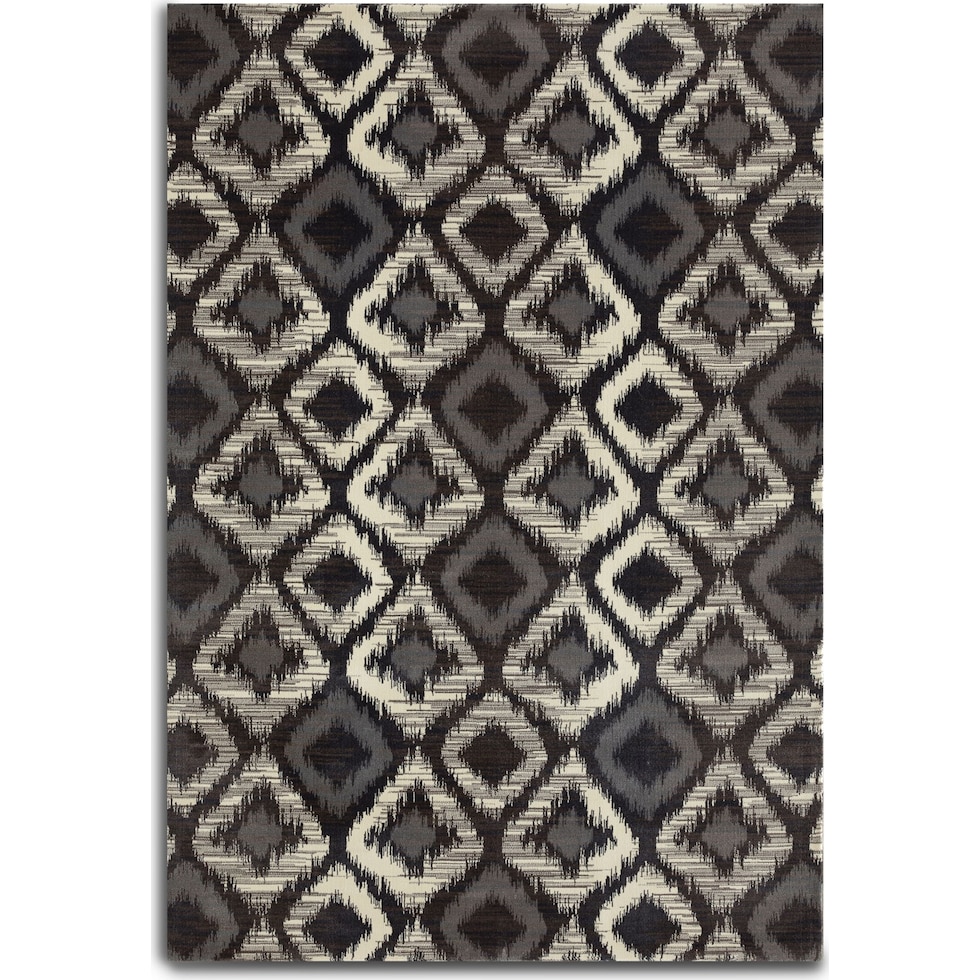 inky gray area rug  x    