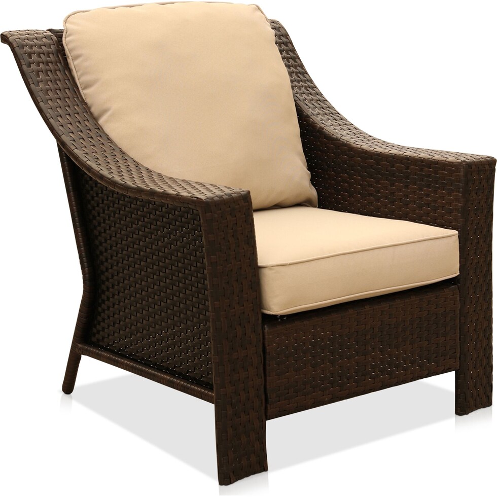 inlet beige outdoor chair   