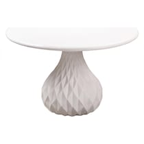 innsbruck white dining table   