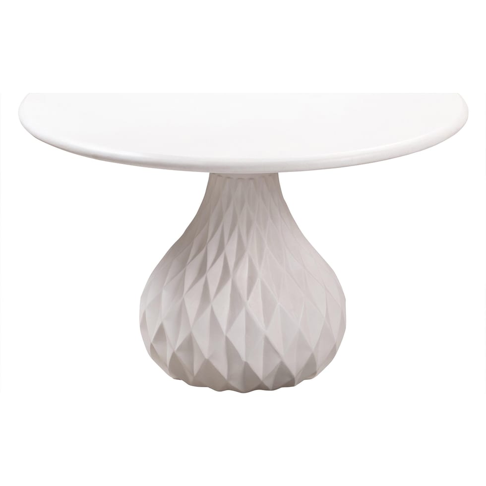 innsbruck white dining table   