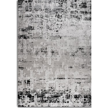 Interlink 5' X 8' Area Rug - Gray and Black