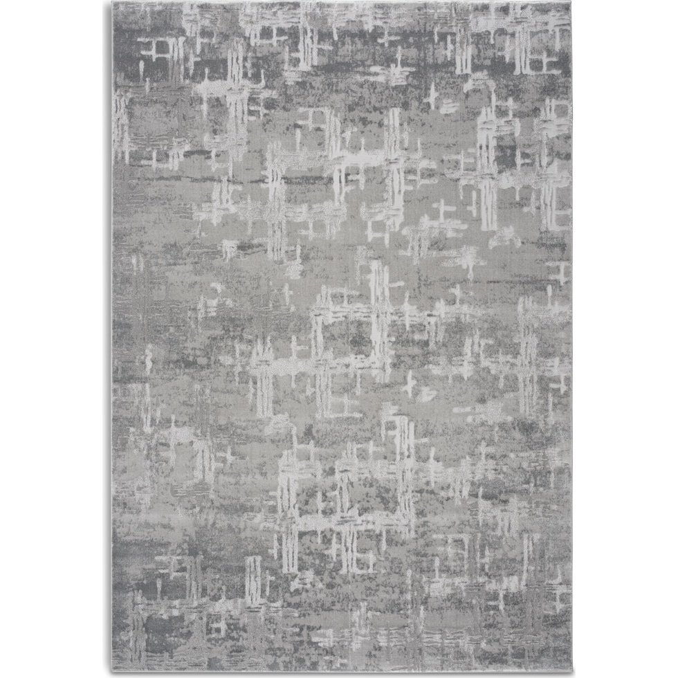 interlink gray area rug  x    