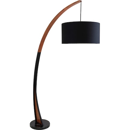 Inwood Floor Lamp - Walnut/Black