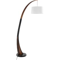 inwood white walnut floor lamp   