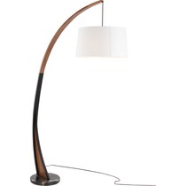 inwood white walnut floor lamp   
