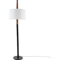 inwood white walnut floor lamp   