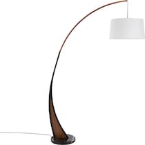 inwood white walnut floor lamp   