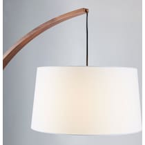 inwood white walnut floor lamp   