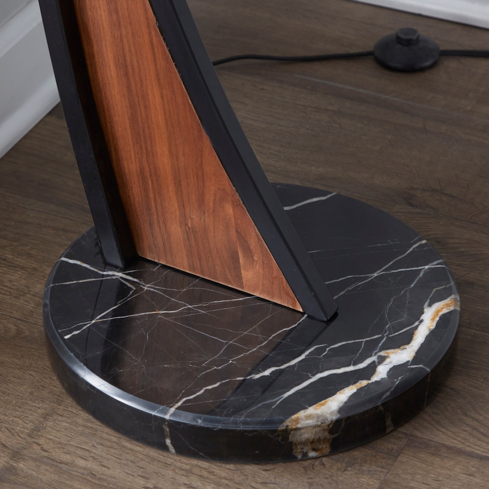 inwood white walnut floor lamp   
