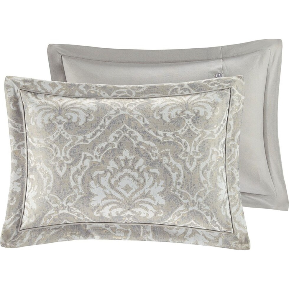 iris gray queen bedding set   