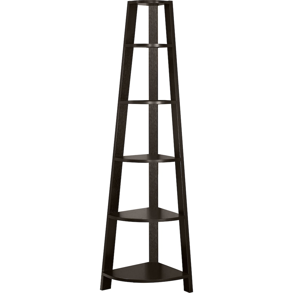 irma dark brown etagere   